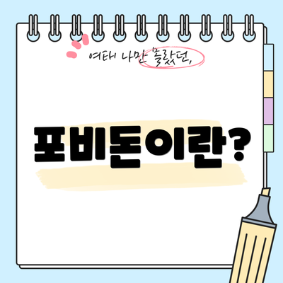 포비돈이란?