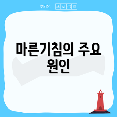 마른기침의 주요 원인