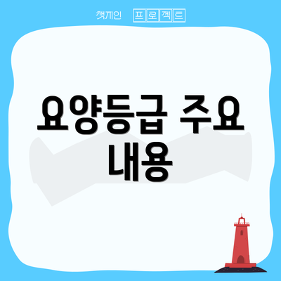 요양등급 주요 내용