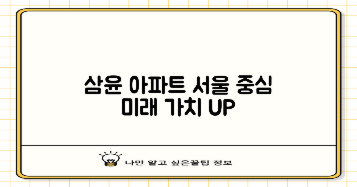 삼윤 아파트: 서울 중심가의 실속 있는 선택, 미래 가치를 더하다