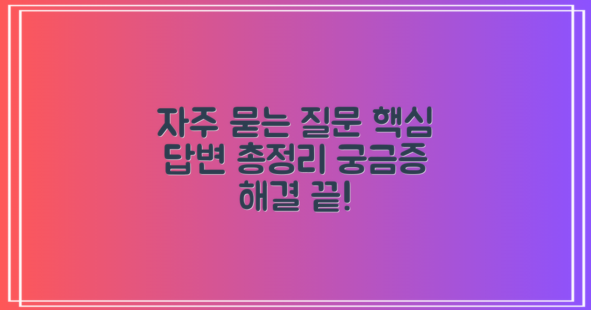 자주 묻는 질문