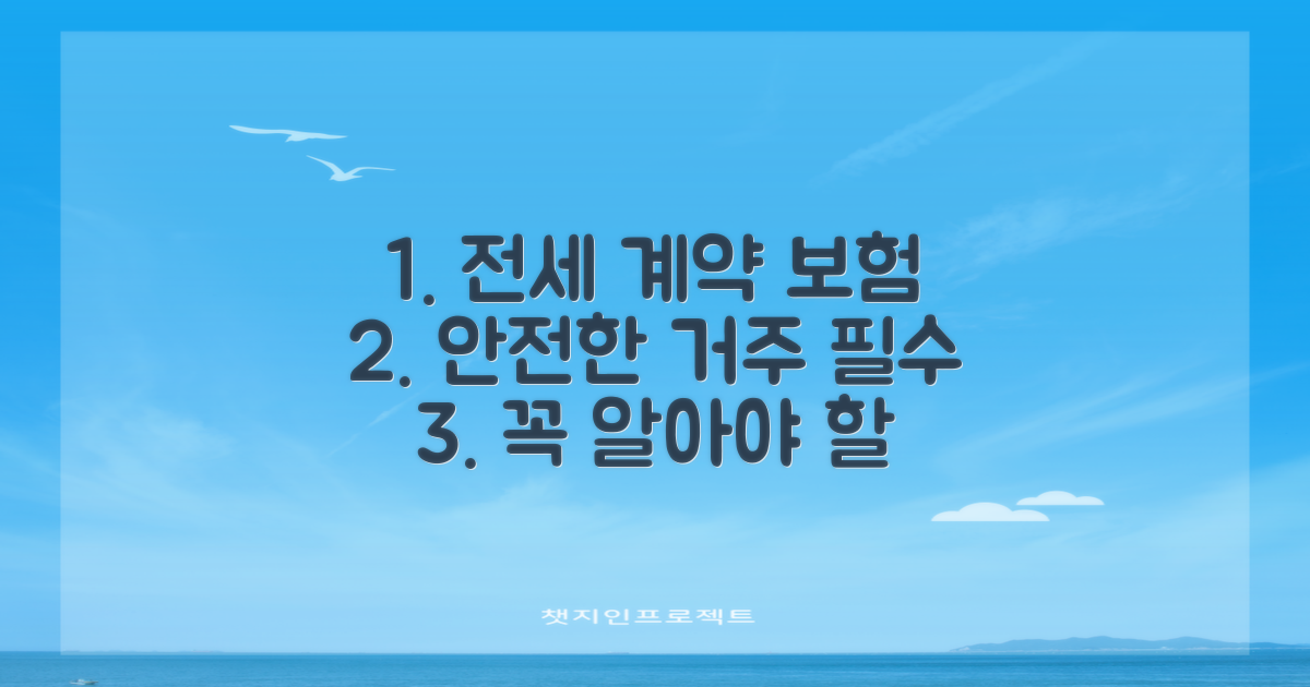 아파트 전세 계약과 주택 보험의 중요성: 안전한 거주를 위한 필수 가이드