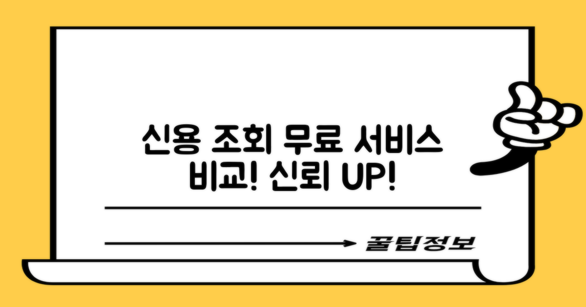 무료 신용조회 서비스 비교