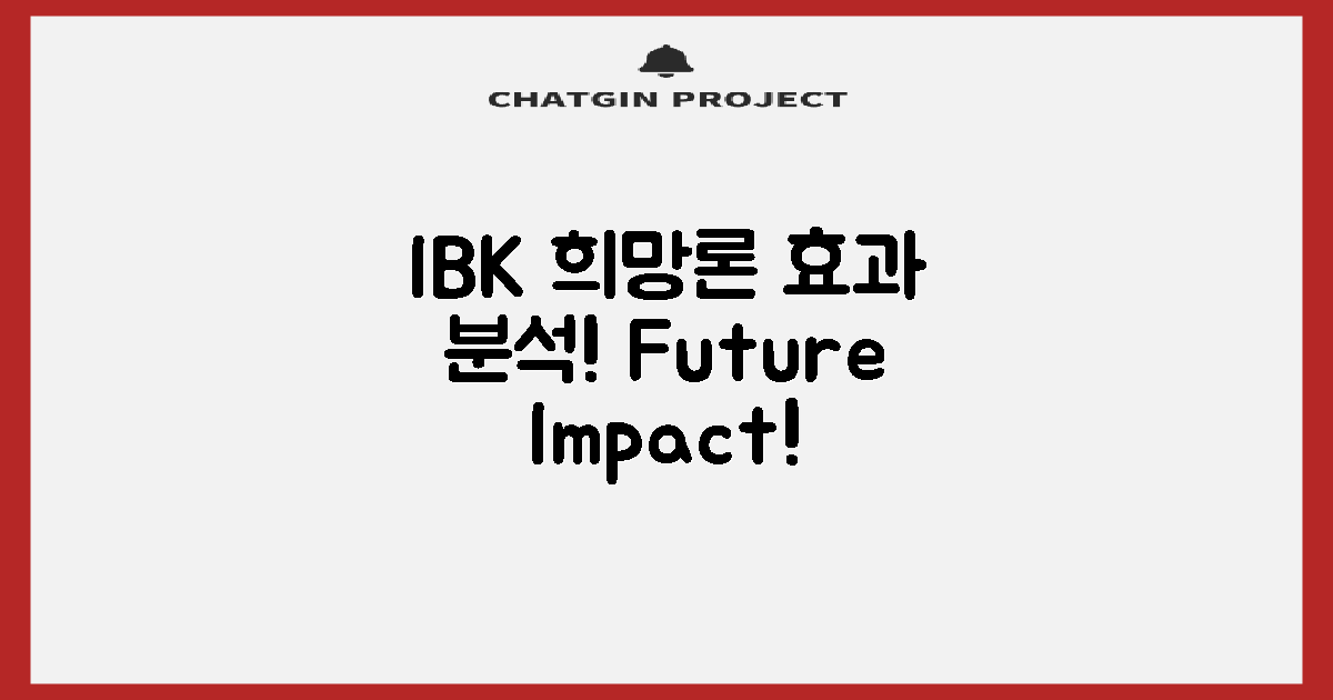 IBK 희망론의 효과 분석