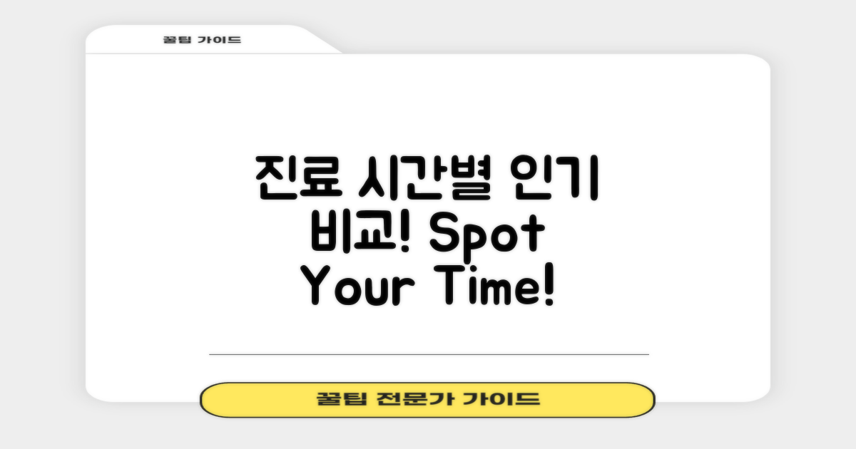 진료 시간별 인기 비교