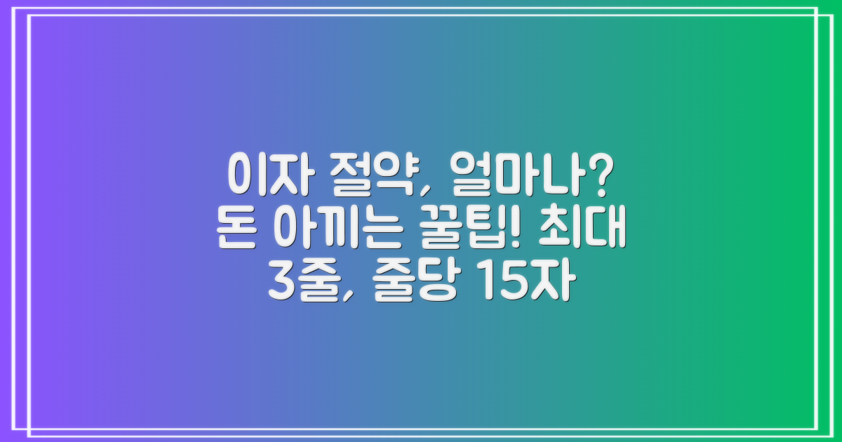 이자 절약, 얼마나 가능할까?
