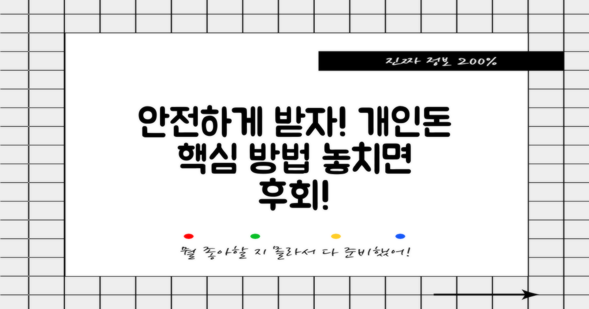 개인돈, 안전하게 받는 법은?