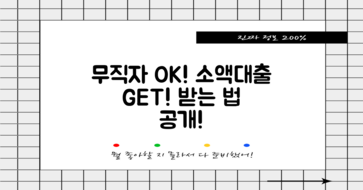 무직자도 OK! 소액대출 받는 법 공개!